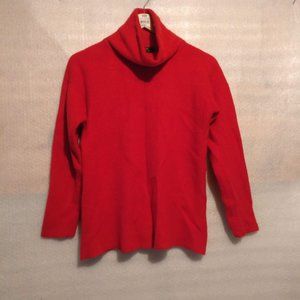 Gobi 100%Mongolian CASHMERE Turtleneck Chunky Pullover Sweater w/Measurement L